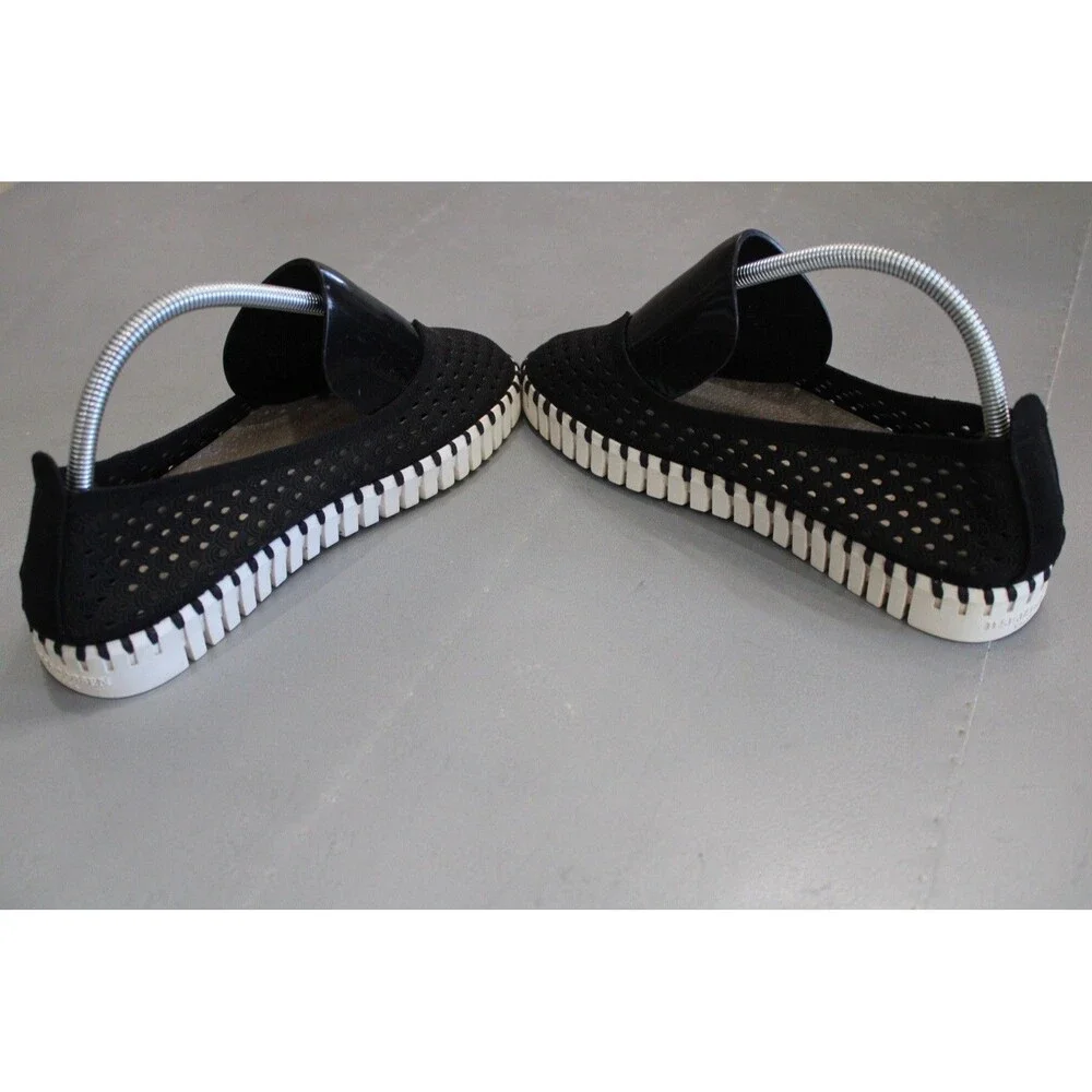 Ilse Jacobsen Tulip Flats Black EU‎ 38 US 7.5 - 8 Lightweight Slip-On Shoes